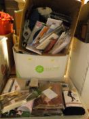 Three boxes of stockings, tights, body stockings etc all as new in packets Charnos,