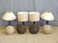 Various contemporary ornaments, turned wood items, lamps etc.