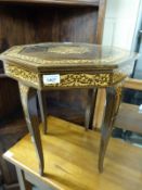 A Sorrento style musical sewing table