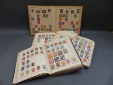 Three Lincoln and one Strand stamp album