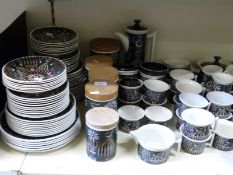 An extensive Portmeirion Magic City pattern dinner/tea service,