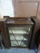 An Art Deco glazed cabinet (H95 x W90 x D34cm)