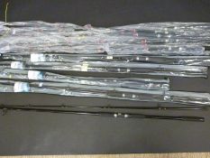 Five sea fishing boat rods,