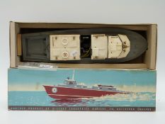 Victory Models Vosper RAF Crash tender battery operated boat with black hull,
