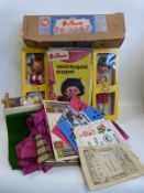 A collection of Pelham Puppets comprising Foal, Skeleton, Ventriloquial Puppet, Dutch Girl,