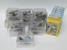 Twenty-one Corgi, Lledo Days Gone and similar diecast model aeroplanes,