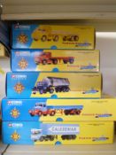 Five Corgi Classics Famous Hauliers Around Britain diecast model lorries, Smiths of Eccles 25201,