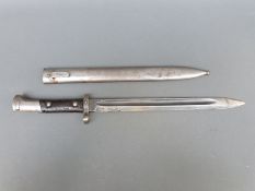 A Czech bayonet with impressed '945' to blade,