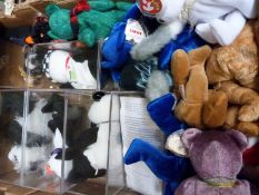Seventy-nine TY Beanie Baby bears, including Lady Diana and other varieties,