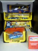 Six Corgi diecast model lorries and commercial vehicles,
