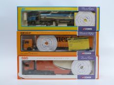 Three Corgi limited edition 1:50 scale diecast model lorries TNT 75701,
