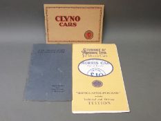 A 1927 Clyno cars brochure,