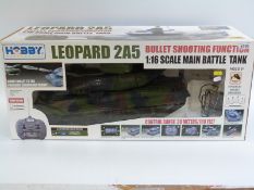 Hobby Engine 1:16 scale remote control Leopard 2A5 bullet shooting tank,
