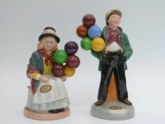 Royal Doulton figure Balloon Boy and Balloon Girl HN2934 and HN2818