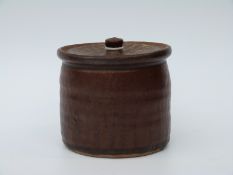 Bernard Leach Pottery lidded jar (8.