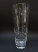 Dartington Glitz tapered vase set with Swarovski crystals, boxed,