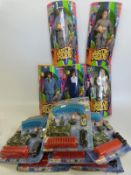 Five Austin Powers action figures together with six Path Cra figure sets,