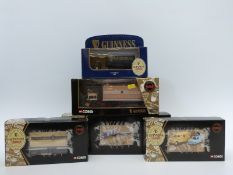 Five Corgi Guinness limited edition diecast model vehicles Leyland Super Comet 22302,