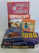 A collection of vintage games including Sprirograph etc, all in original boxes.