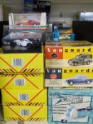 Over 30 Matchbox, Vanguards, Xonex, Lledo and other diecast model vehicles, all in original boxes.