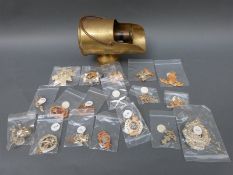 Over 15 British Army cap badges including SAS, Gurkas,