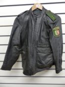 A German police officer's bomber jacket and tunic