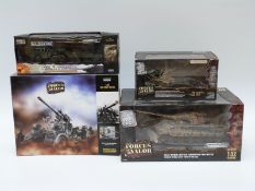 Four Unimax Forces of Valor 1:32 scale diecast model military vehicles German King Tiger tank 80000,