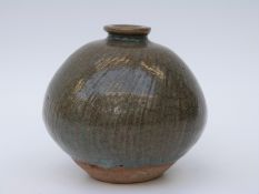 Katherine Pleydell-Bouverie (British 1895-1985) pottery vase of bulbous form (11.