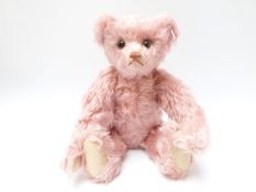 Steiff Original 'Penelope' 667930 teddy bear, with pink mohair, button to ear, tags and certificate,