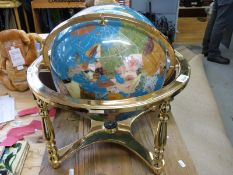 A pietra dura globe (H43cm)