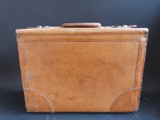 A vintage Daco Mobler Motto design leather briefcase with fitted interior