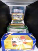 Twelve Corgi diecast model vehicles including Legends of Speed,