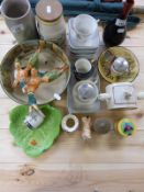 A Royal Doulton Seriesware pedestal bowl, Gaffers bowl, flambé vase,