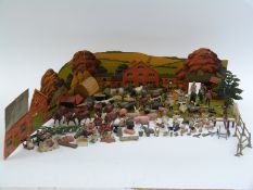 Approximately 100 Britains and similar lead farmyard animals, vehicles and accessories,