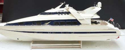 A Moonraker remote control model boat.