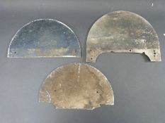 Stroud Urban District Council Hackney Carriage licence plate and two further plates,