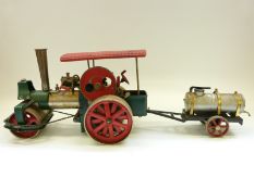 Wilesco D365 'Old Smokey' live steam roller with slip eccentric reversing, fixed cylinder,