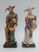 Royal Doulton figure Jester HN2016 together with an unmarked similar figure,