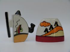 Lorna Bailey Hillside Cottage vase & Lorna Bailey Ravensdale tea pot