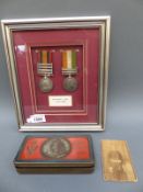 A Gloucestershire Regiment QSA and KSA medal pair comprising Queen's South Africa medal with Natal,