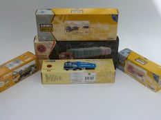 Five Corgi British Road Transport and Building Britain diecast model lorries Scammel Crusader