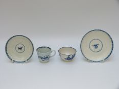 Two first period Worcester saucers,