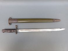 A 1913 Remington bayonet marked 1913,