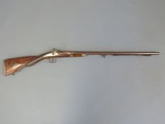 Berthon Bourlier of St Etienne France 22 bore side by side muzzle loading percussion hammer action