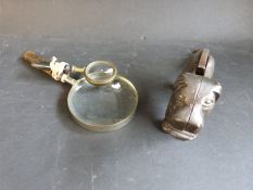 A nutcracker in the form of a dog,