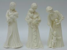 Three Royal Worcester figurines First Steps,