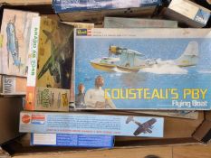 Eighteen FROG, Airfix and Revell model aircraft kits,