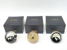 Three Caithness boxed limited edition paperweights