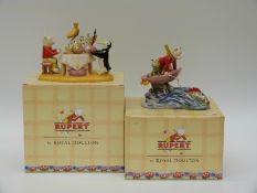Royal Doulton limited edition Rupert and the Jumping Fish (1265/2500) also called Rupert Rides Home,