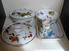 Royal Worcester Evesham and Astley pattern oven and table ware and a Mason's Regency pattern jug